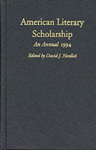 Cover image for American Literary Scholarship, 1994