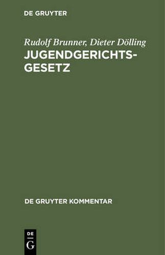 Cover image for Jugendgerichtsgesetz