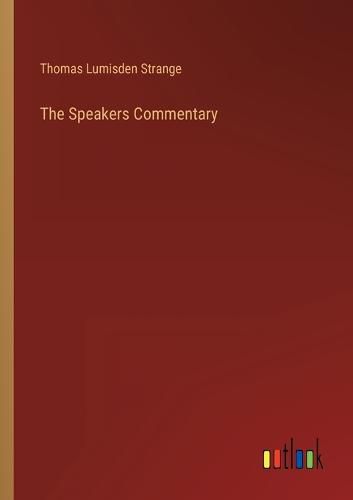 The Speakers Commentary