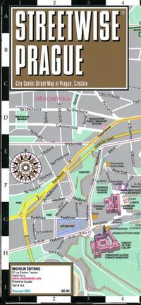 Cover image for Streetwise Prague Map - Laminated City Center Street Map of Prague, Czech-Republic