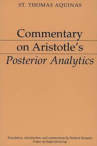 Commentary on Aristotle"s Posterior Analytics