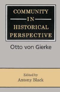 Cover image for Community in Historical Perspective