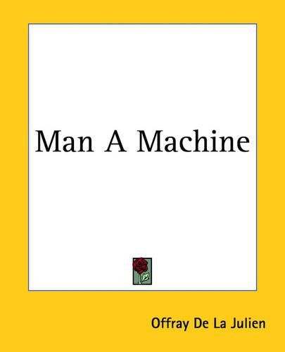 Cover image for Man A Machine