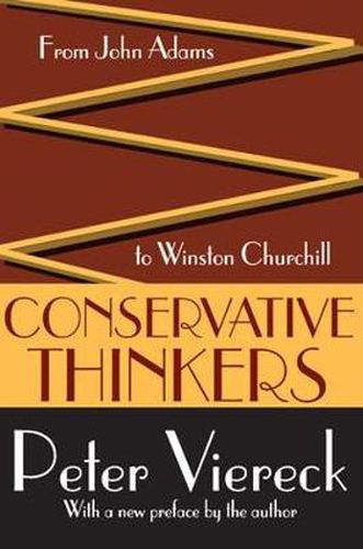 Cover image for Conservative Thinkers: From John Adams to Winston Churchill