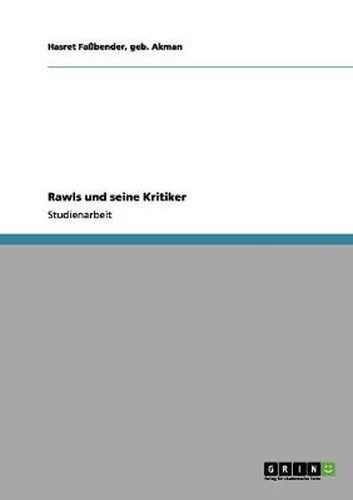 Cover image for Rawls und seine Kritiker