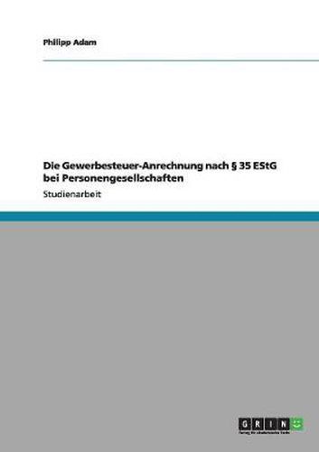 Cover image for Die Gewerbesteuer-Anrechnung nach  35 EStG bei Personengesellschaften