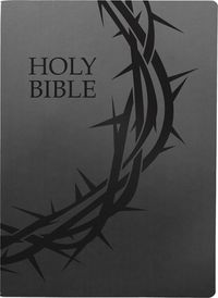 Cover image for KJV Holy Bible, Crown of Thorns Design, Large Print, Black Ultrasoft