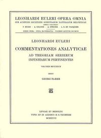 Cover image for Commentationes analyticae ad theoriam serierum infinitarum pertinentes 2nd part