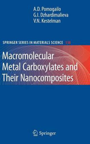 Cover image for Macromolecular Metal Carboxylates and Their Nanocomposites