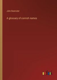 Cover image for A glossary of cornish names