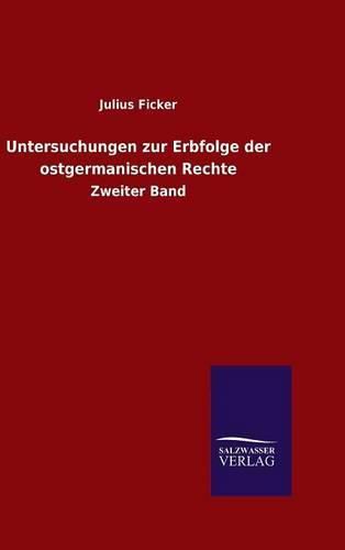 Cover image for Untersuchungen zur Erbfolge der ostgermanischen Rechte