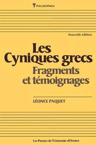 Cover image for Les Cyniques grecs: Fragments et temoignages