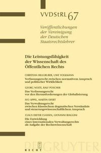 Cover image for Die Leistungsfahigkeit der Wissenschaft des OEffentlichen Rechts