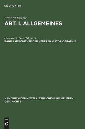 Geschichte Der Neueren Historiographie