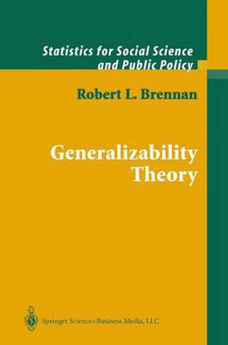 Cover image for Generalizability Theory