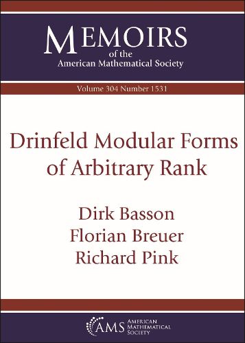 Cover image for Drinfeld Modular Forms of Arbitrary Rank