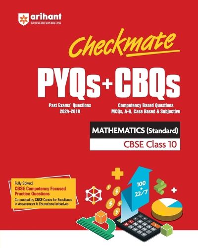 Cover image for Checkmate Pyqs + Cbqs Mathematics (Standard) Cbse Class 10