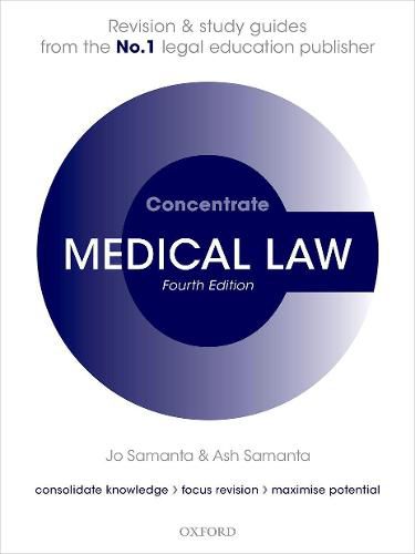 Cover image for Medical Law Concentrate: Law Revision and Study Guide