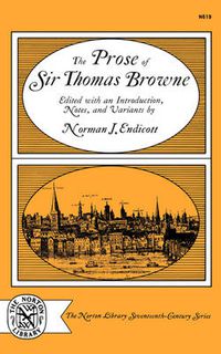 Cover image for The Prose of Sir Thomas Browne