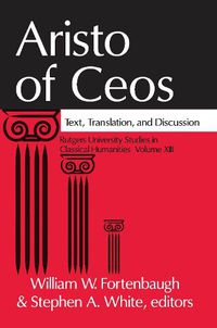 Cover image for Aristo of Ceos: Text, Translation, and Discussion