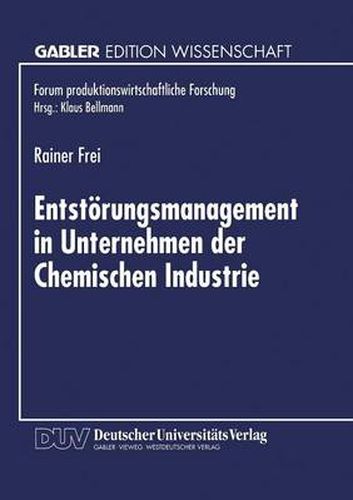Cover image for Entstoerungsmanagement in Unternehmen der Chemischen Industrie