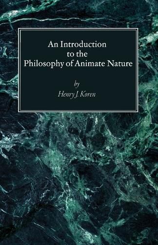 Cover image for An Introduction to the Philosophy of Animate Nature