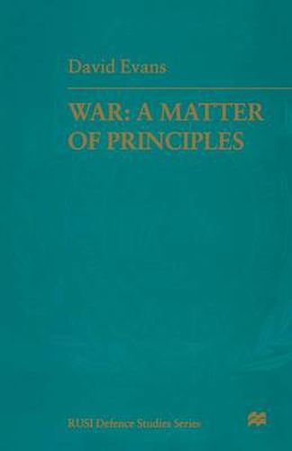 War: A Matter of Principles