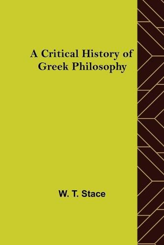 A Critical History of Greek Philosophy