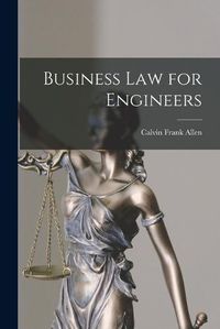 Cover image for Business Law for Engineers