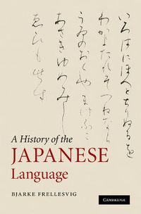 Cover image for A History of the Japanese Language