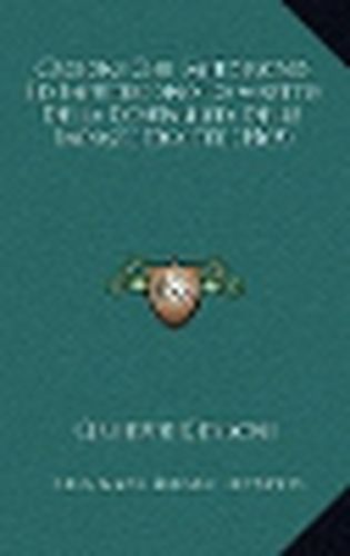 Cover image for Cagioni Che Impedirono Ed Impediscono Lo Assetto Della Contabilita Delle Imposte Dirette (1869)