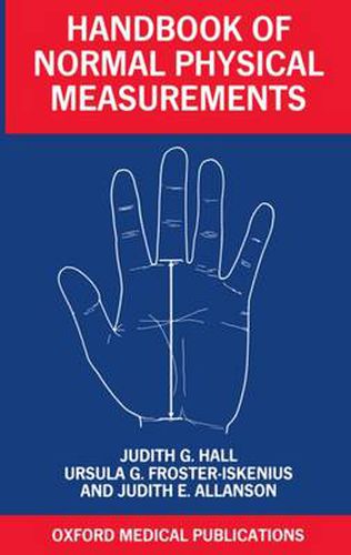 Cover image for Handbook of Normal Physical Measurements