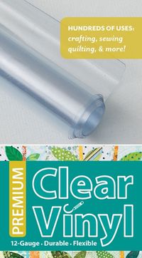 Cover image for Premium Clear Vinyl Roll 16" x 11/2 Yard Roll