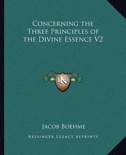 Concerning the Three Principles of the Divine Essence V2