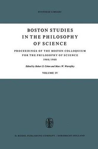 Proceedings of the Boston Colloquium for the Philosophy of Science 1966/1968