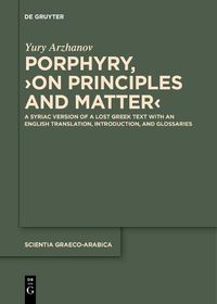 Cover image for Porphyry, >On Principles and Matter<