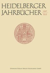 Cover image for Heidelberger Jahrbucher