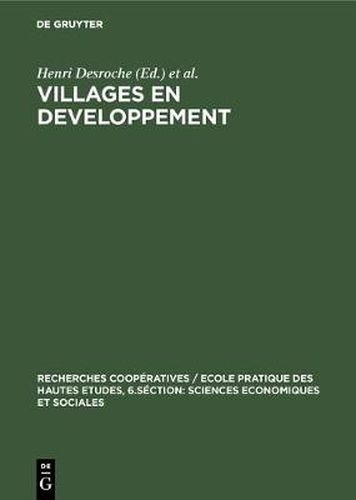 Cover image for Villages en developpement