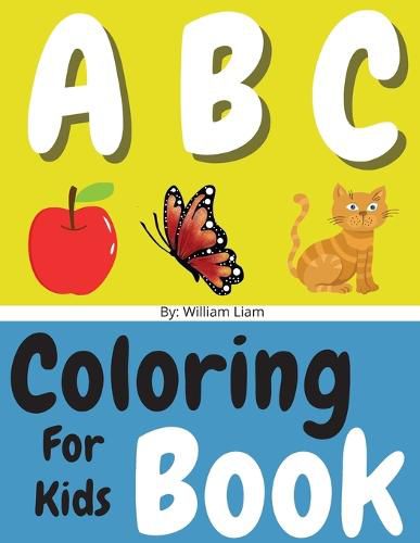 Cover image for English Alphabet Letters Coloring Book For Kids