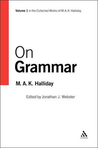 Cover image for On Grammar: Volume 1