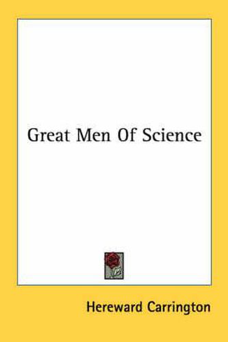 Cover image for Great Men of Science