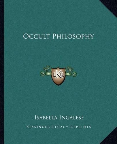 Cover image for Occult Philosophy