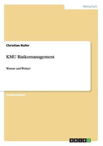 Cover image for KMU Risikomanagement: Warum und Wohin?