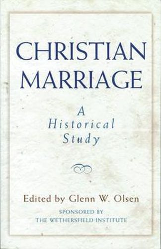 Cover image for Christian Marriage: A Historical Study