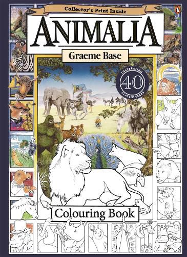 Cover image for Animalia Colouring Book
