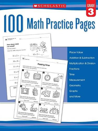 Cover image for 100 Math Practice Pages (Grade 3)