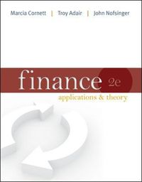 Cover image for Finance: Applications and Theory with Connect Access Card