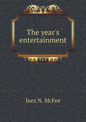 Cover image for The year's entertainment