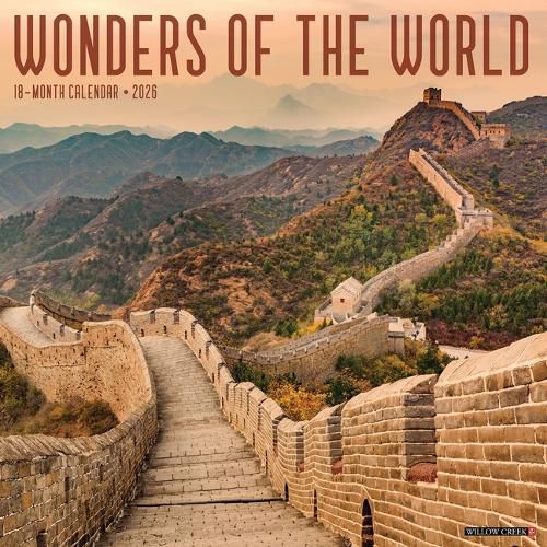 Cover image for Wonders of the World 2026 12 X 12 Wall Calendar