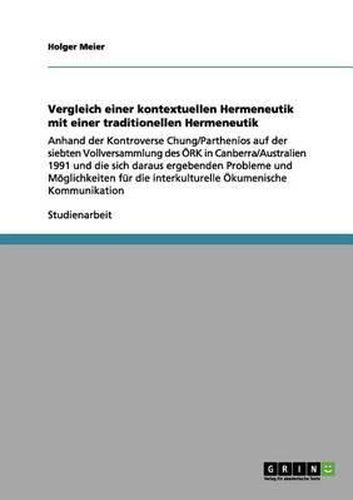 Cover image for Vergleich Einer Kontextuellen Hermeneutik Mit Einer Traditionellen Hermeneutik